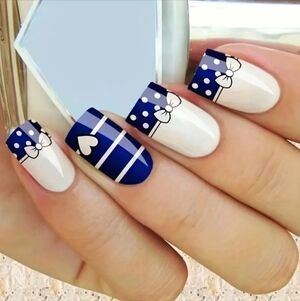2/$16 Hearts, Bows, & Polka Dot Press On Nails